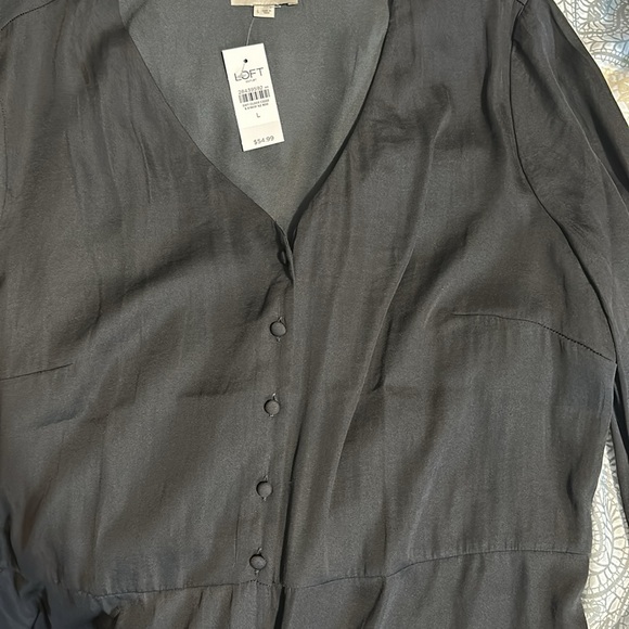 Black womens long sleeve tunic - Picture 2 of 5